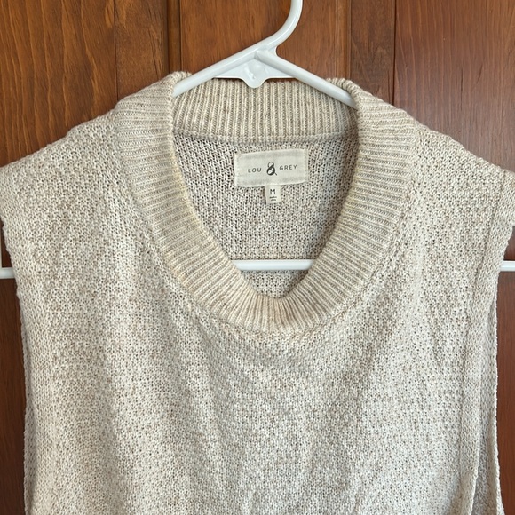 Lou and Grey high low mockneck sweater vest size medium - Picture 3 of 5